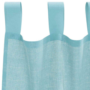 Türkis Voile Vorhänge mit Schlaufen 140x225 cm, 2er-Set
