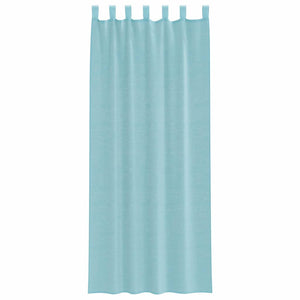 Türkise Voile-Vorhänge mit Schlaufen, 2er-Set