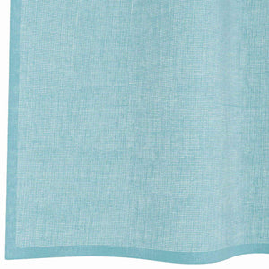 Türkise Voile-Vorhänge mit Schlaufen, 2er-Set
