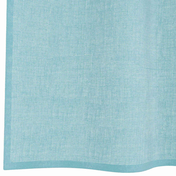 Türkise Voile-Vorhänge mit Schlaufen, 2er-Set