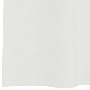 Weiße Voile-Vorhänge mit Schlaufen, 140x175 cm, 2er-Set