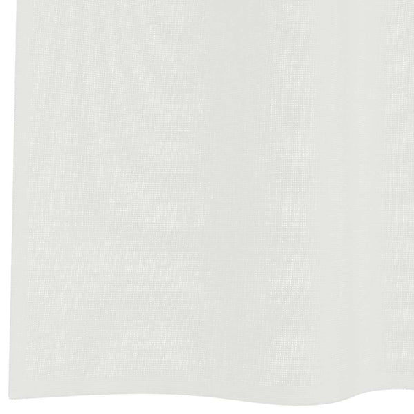 Weiße Voile-Vorhänge mit Schlaufen, 140x175 cm, 2er-Set