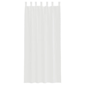 Weiße Voile Vorhänge mit Schlaufen 140x225 cm, 2er-Set