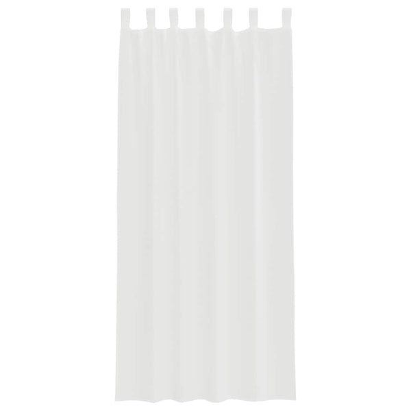 Weiße Voile Vorhänge mit Schlaufen 140x225 cm, 2er-Set