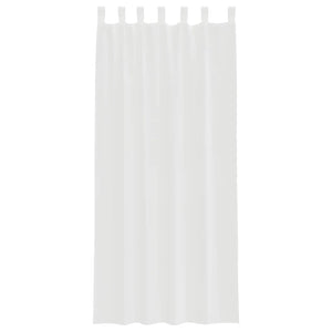 Weiße Voile-Vorhänge mit Schlaufen 140x245 cm, 2er-Set