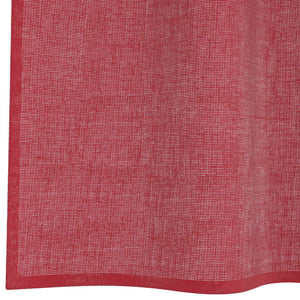 Weinrote Voile Vorhänge mit Schlaufen 140x140 cm, 2er-Set