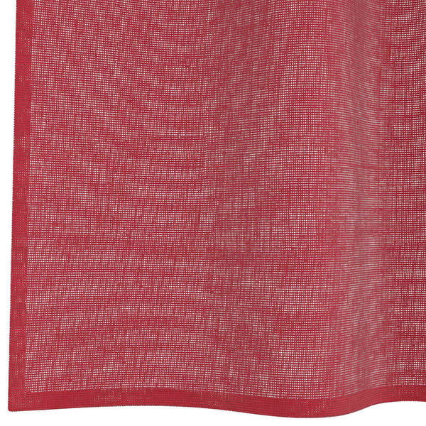 Weinrote Voile Vorhänge mit Schlaufen 140x140 cm, 2er-Set