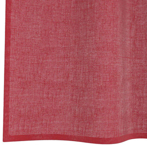 Weinrote Voile Vorhänge mit Schlaufen, 140x175 cm, 2er-Set