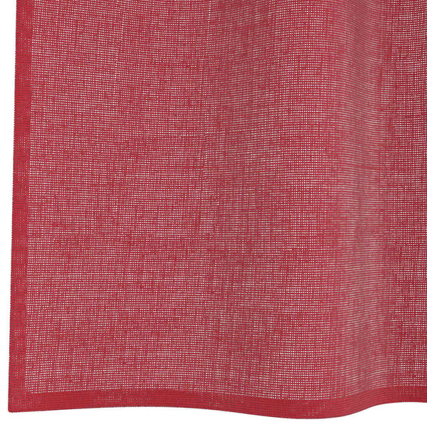 Weinrote Voile Vorhänge mit Schlaufen, 140x175 cm, 2er-Set