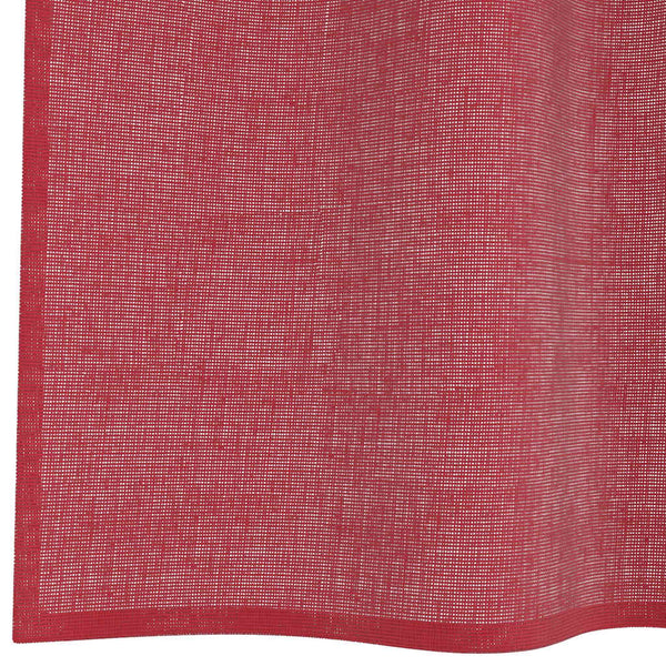 Weinrote Voile Vorhänge mit Schlaufen 140x260 cm, 2er-Set