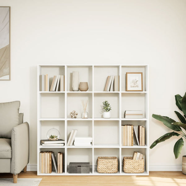 Weißes Bücherregal 137,5 cm Holzwerkstoff