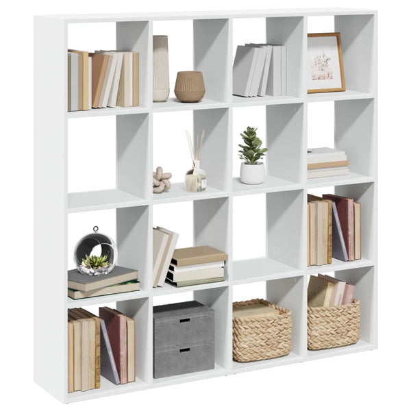 Weißes Bücherregal 137,5 cm Holzwerkstoff