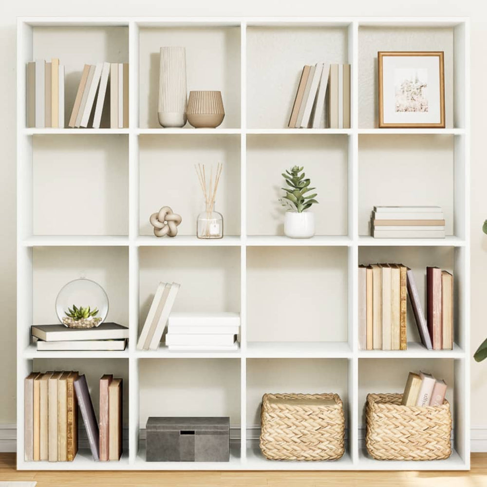 Weißes Bücherregal 137,5 cm Holzwerkstoff