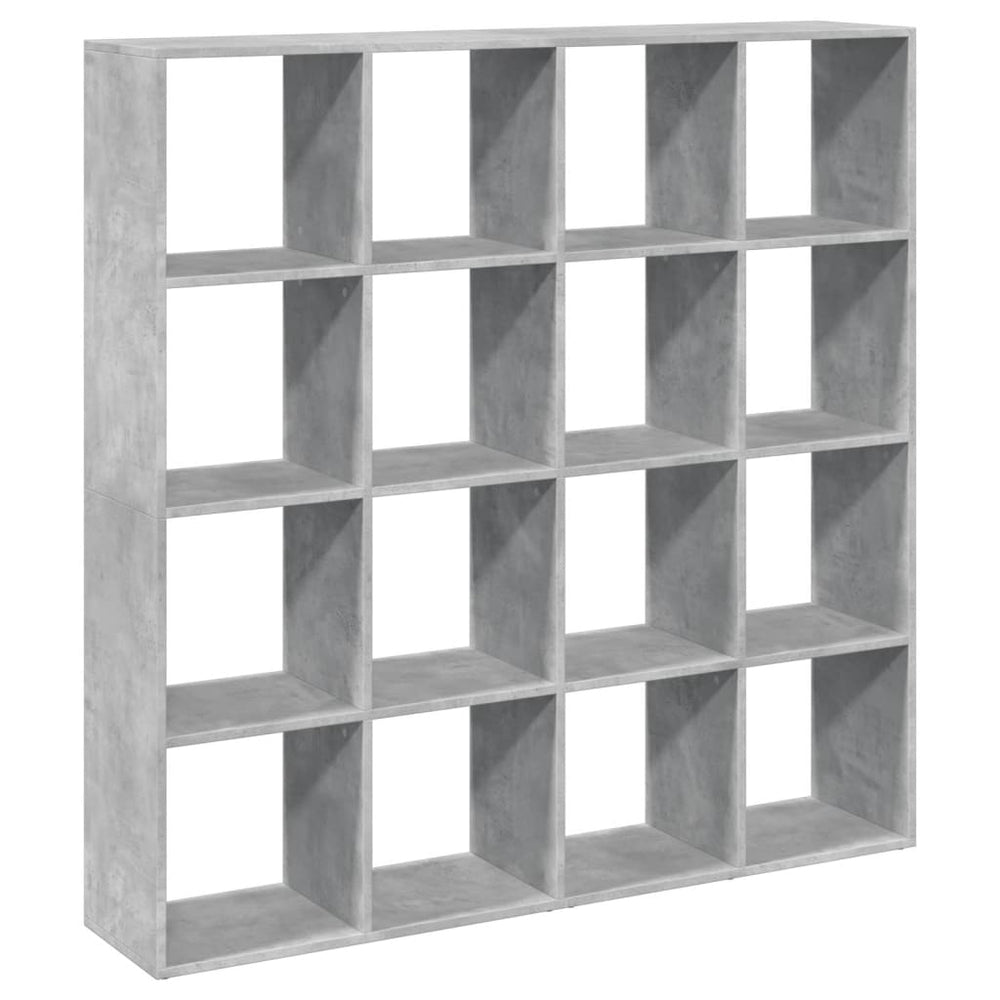 Betongraues Bücherregal, 137,5 cm
