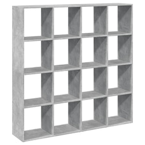 Betongraues Bücherregal, 137,5 cm