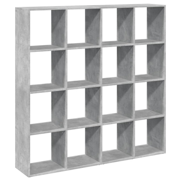 Betongraues Bücherregal, 137,5 cm
