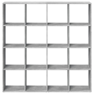 Betongraues Bücherregal, 137,5 cm