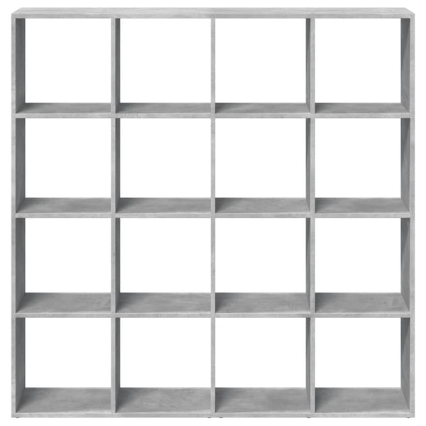 Betongraues Bücherregal, 137,5 cm