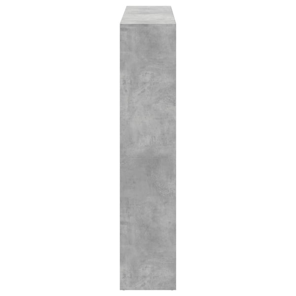 Betongraues Bücherregal, 137,5 cm