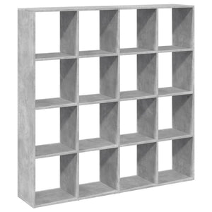 Betongraues Bücherregal, 137,5 cm