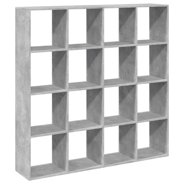 Betongraues Bücherregal, 137,5 cm