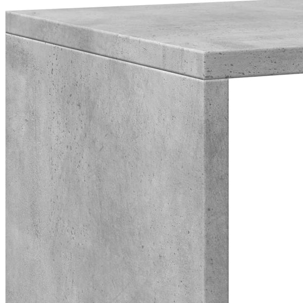 Betongraues Bücherregal, 137,5 cm