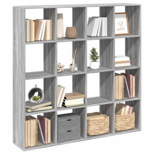 Bücherregal Grau Sonoma 137,5 cm