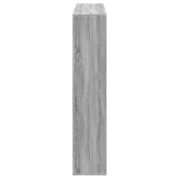 Bücherregal Grau Sonoma 137,5 cm