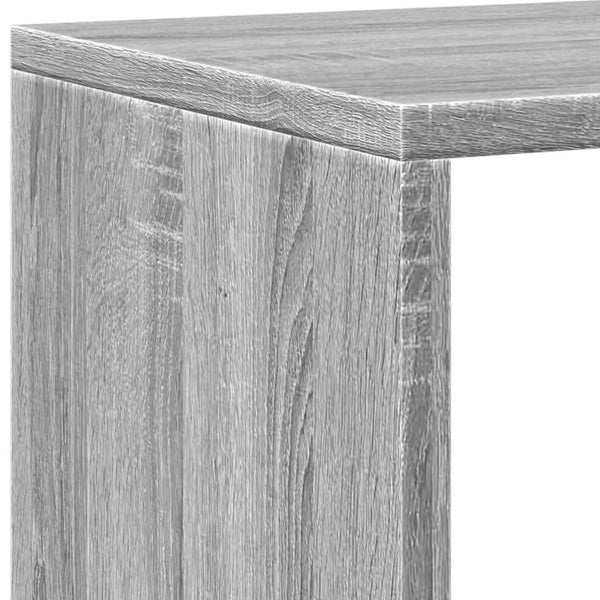 Bücherregal Grau Sonoma 137,5 cm