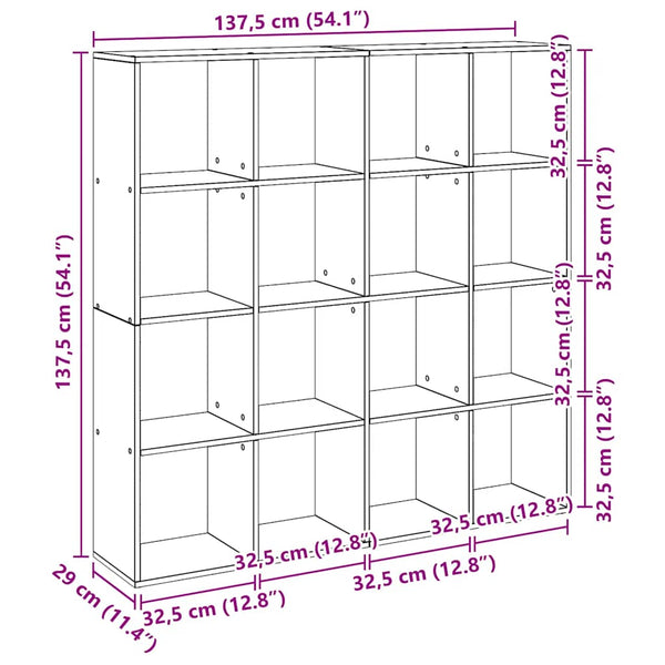 Bücherregal Artisan Eiche 137,5 cm
