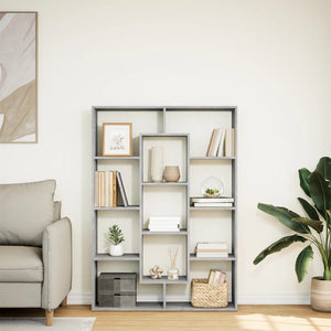 vidaXL Bibliothèque Gris Ciment 102x29x143 cm Aggloméré