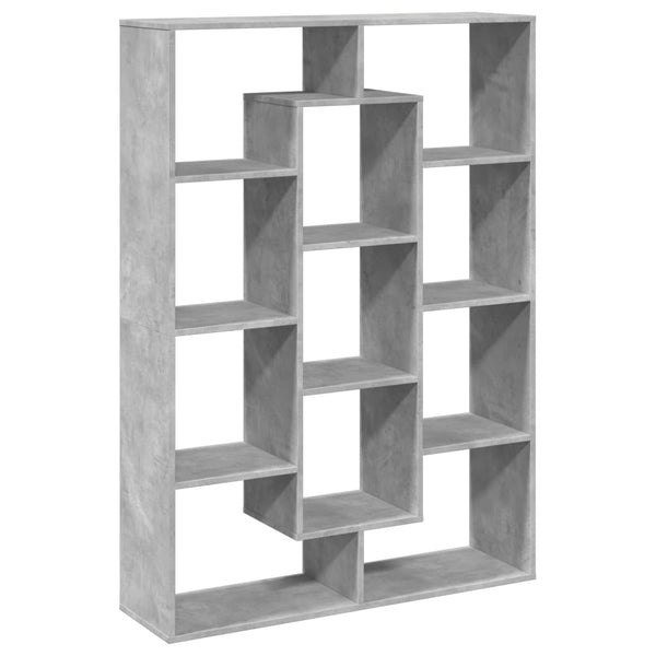 vidaXL Bibliothèque Gris Ciment 102x29x143 cm Aggloméré