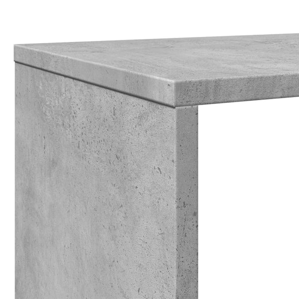 vidaXL Bibliothèque Gris Ciment 102x29x143 cm Aggloméré