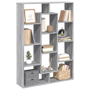 Bücherregal Grau Sonoma 102x143 cm