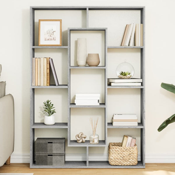 Bücherregal Grau Sonoma 102x143 cm
