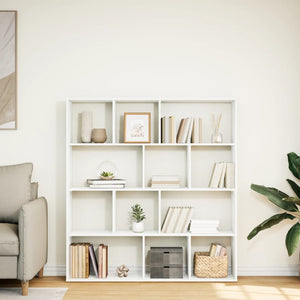 Weißes Bücherregal 132x29x141,5 cm
