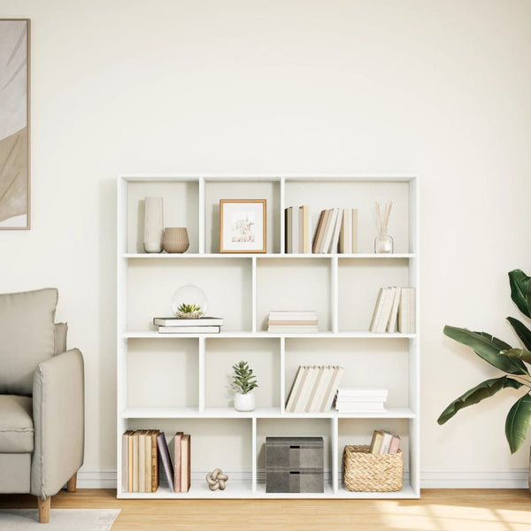 Weißes Bücherregal 132x29x141,5 cm