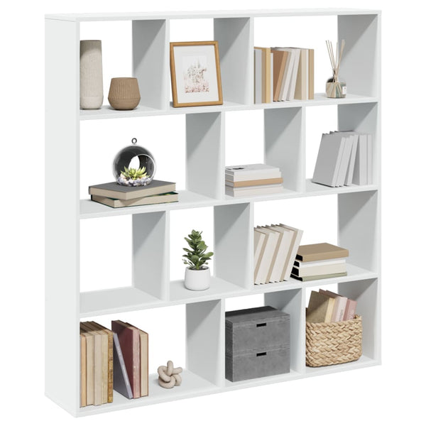 Weißes Bücherregal 132x29x141,5 cm