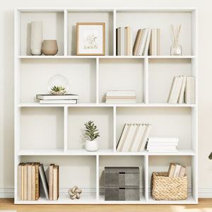 Weißes Bücherregal 132x29x141,5 cm