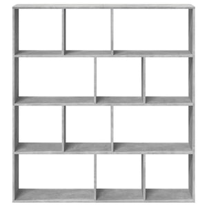 vidaXL Bibliothèque Gris Ciment 132x29x141,5 cm Bois d'ingénierie