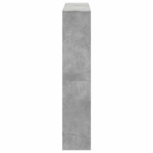vidaXL Bibliothèque Gris Ciment 132x29x141,5 cm Bois d'ingénierie