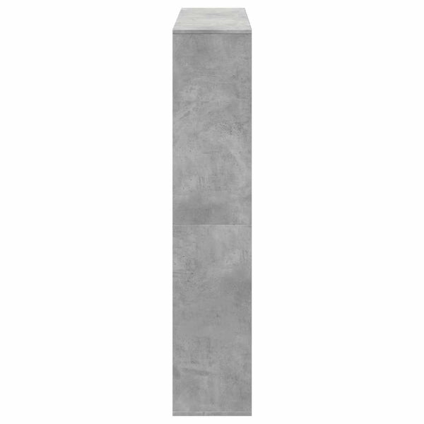 vidaXL Bibliothèque Gris Ciment 132x29x141,5 cm Bois d'ingénierie