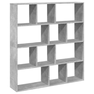 vidaXL Bibliothèque Gris Ciment 132x29x141,5 cm Bois d'ingénierie