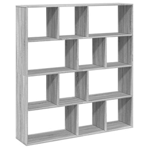 Bücherregal Grau Sonoma 132x29x141,5 cm