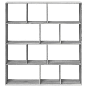 Bücherregal Grau Sonoma 132x29x141,5 cm
