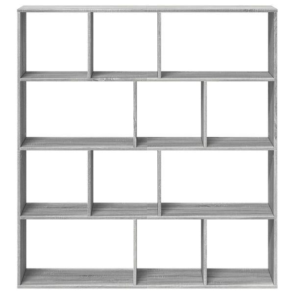 Bücherregal Grau Sonoma 132x29x141,5 cm