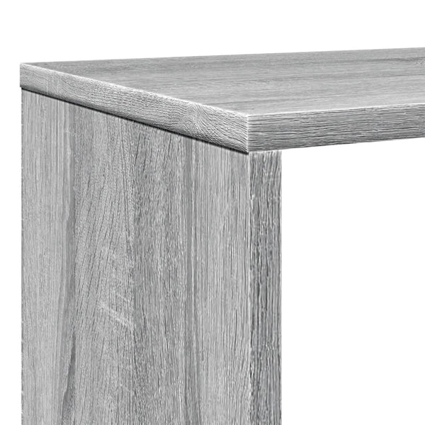 Bücherregal Grau Sonoma 132x29x141,5 cm