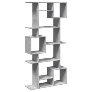 Betongraues Bücherregal, 92x29x188 cm