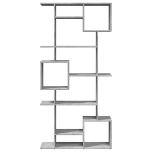 Betongraues Bücherregal, 92x29x188 cm