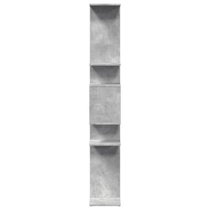 Betongraues Bücherregal, 92x29x188 cm